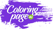 Logo Coloring Page AI