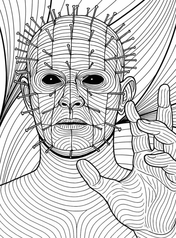 Horror Coloring Book for Adults 50 Demonic Creatures from Scary Movies