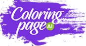 Logo Coloring Page AI
