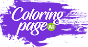 Logo Coloring Page AI
