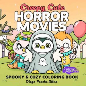 Creepy Cute Horror Movies Coloring Book